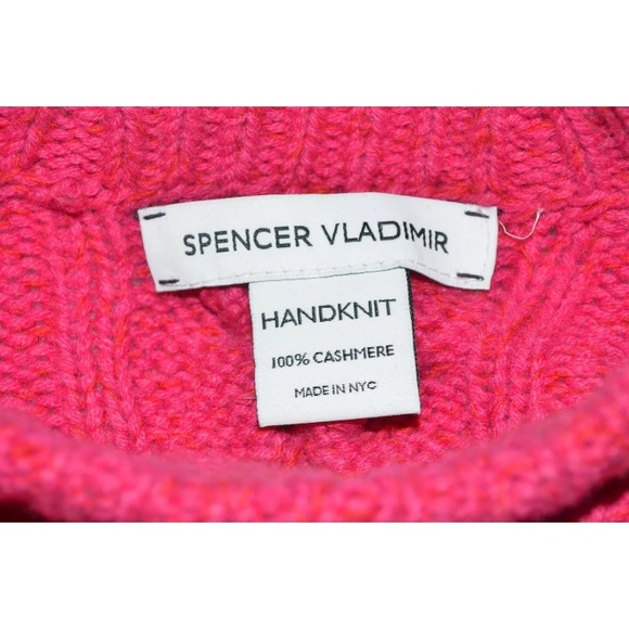 Spencer Vladimir handknit sweater, size S/M, made in nyc, Multicolored, Cashmere - Picture 4 of 8